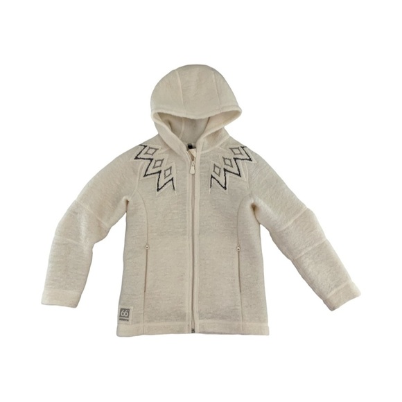 Cozy Cream Hooded Kids Jacket - Picture 1 of 4
